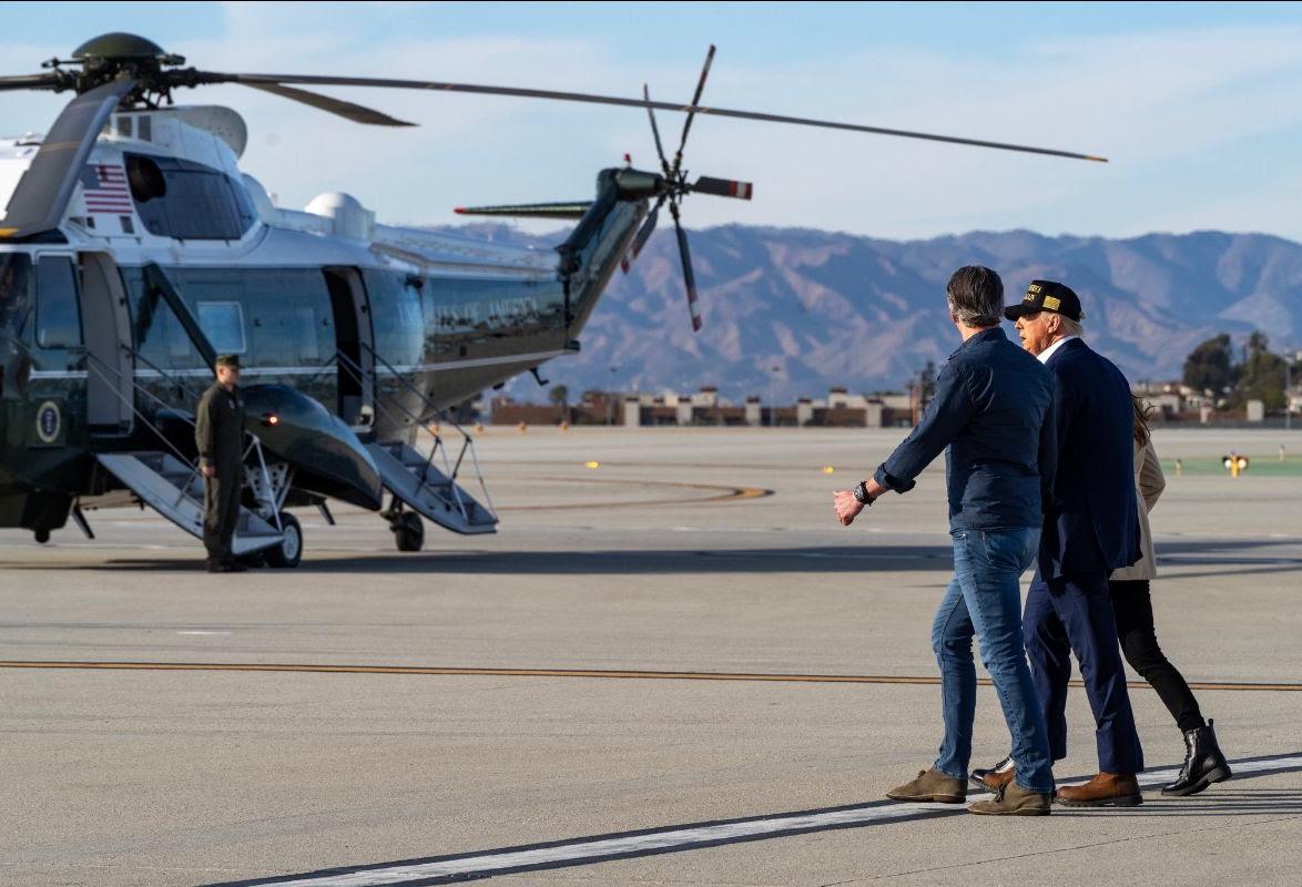 Donald Trump Gavin Newsom Los Angeles Wildfires Jan 24 2025