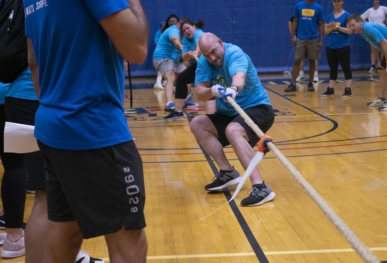 HITT won the tug-of-war contest at the 2022 JDRF Real Estate Games