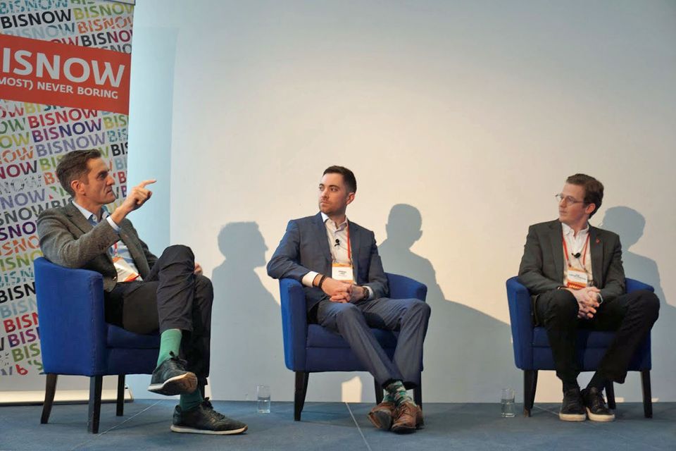 Ask's John Hughers, Cert Property's Howard Lord, and LJ Real Estate's sam Lawson JohnstonBisnow Manchester event 8 November 2018