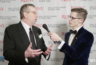 REBNY Chairman Bill Rudin is interviewed by Bisnow's Miles Bloom at the 123rd REBNY banquet, Jan. 17, 2019.