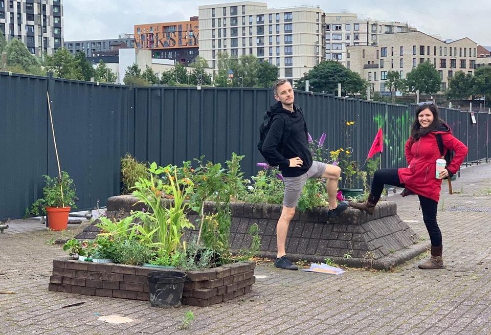 manchester green protest garden