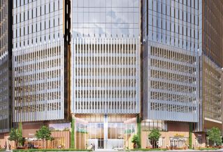 Skanska Tops Out 1550 On The Green Downtown Office Project