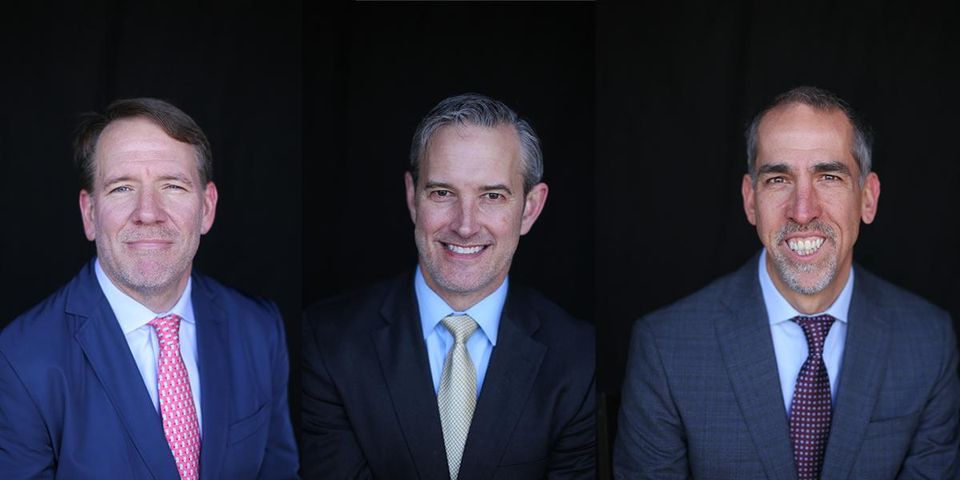 Landmark Real Estate Advisors Managing Principals Ty Janney, Eric Solem and Bob Elmer.