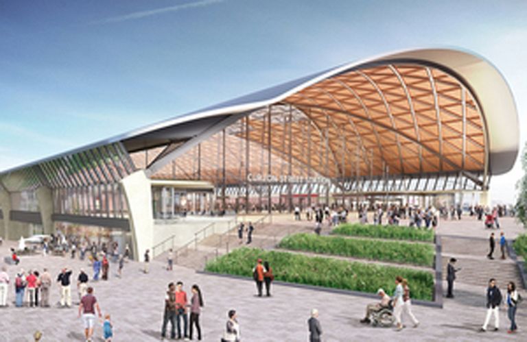 Curzon Street HS2 station Birmingham Nov 2018