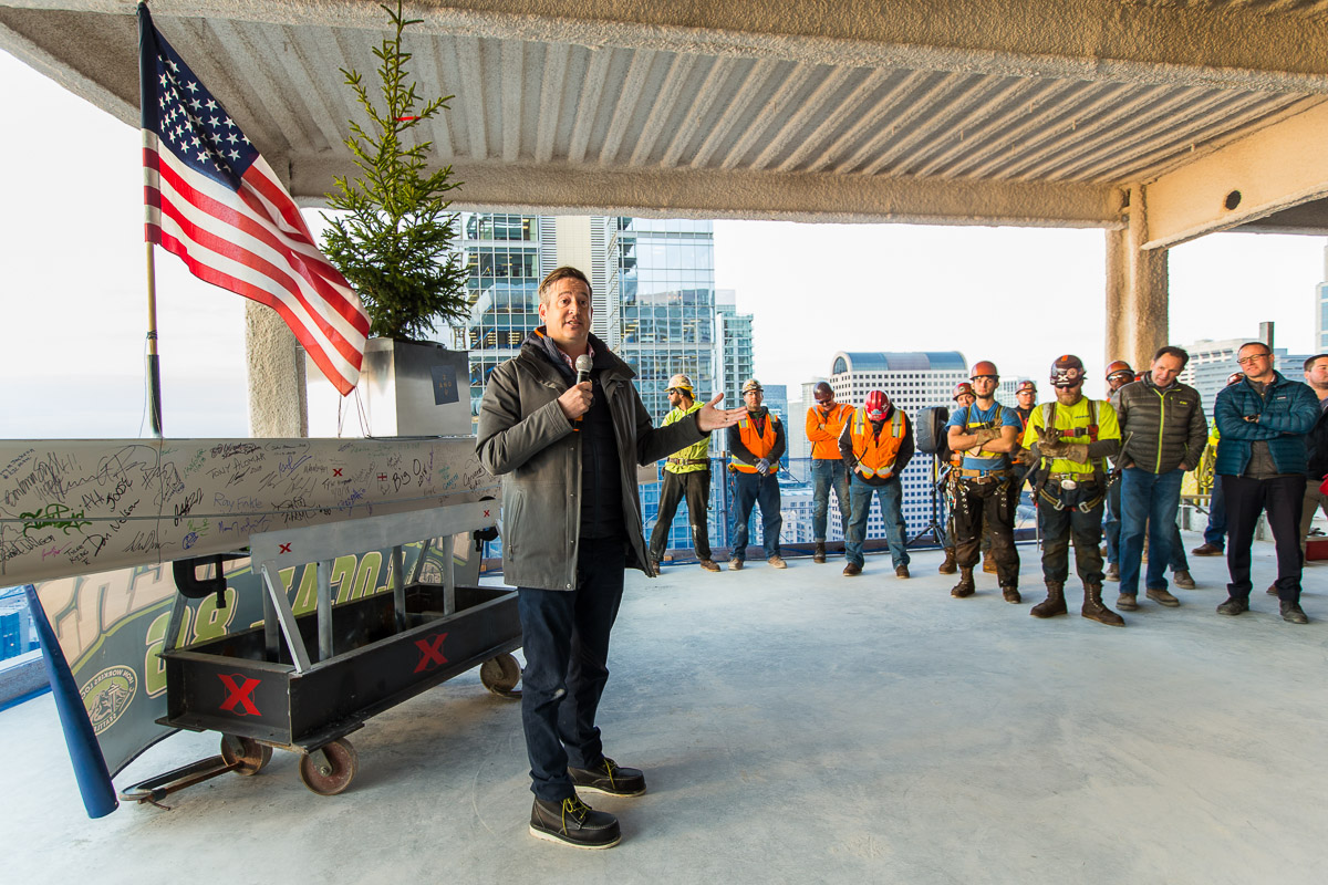 Skanska's 2+U In Downtown Tops Out