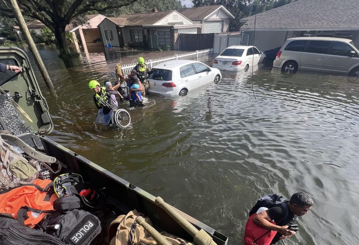 Tampa Police Department Milton Rescue Evacuation
