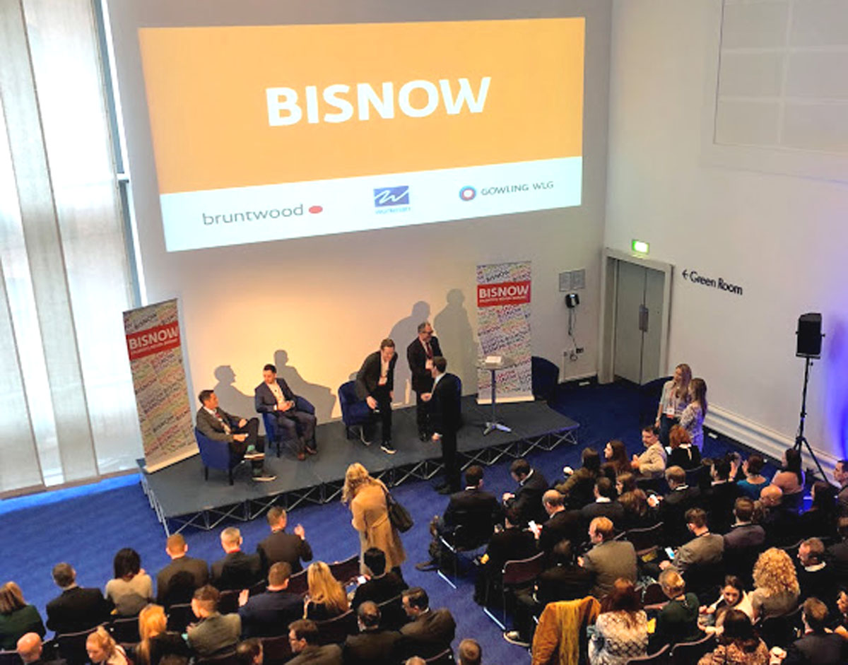 Moderator Mark Ovenden, Peak Office Manager Sophie Chant, OBi Work Place Consultancy's Nicola Woods, and Workman Partner Anthony Boothman
