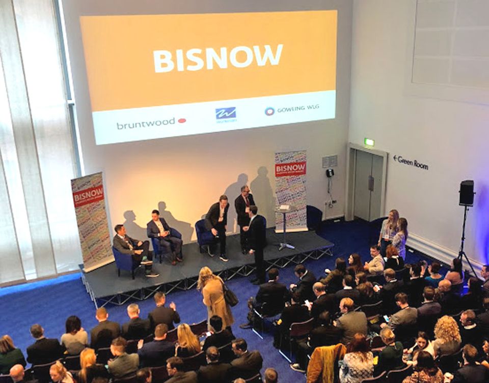 Moderator Mark Ovenden, Peak Office Manager Sophie Chant, OBi Work Place Consultancy's Nicola Woods, and Workman Partner Anthony Boothman