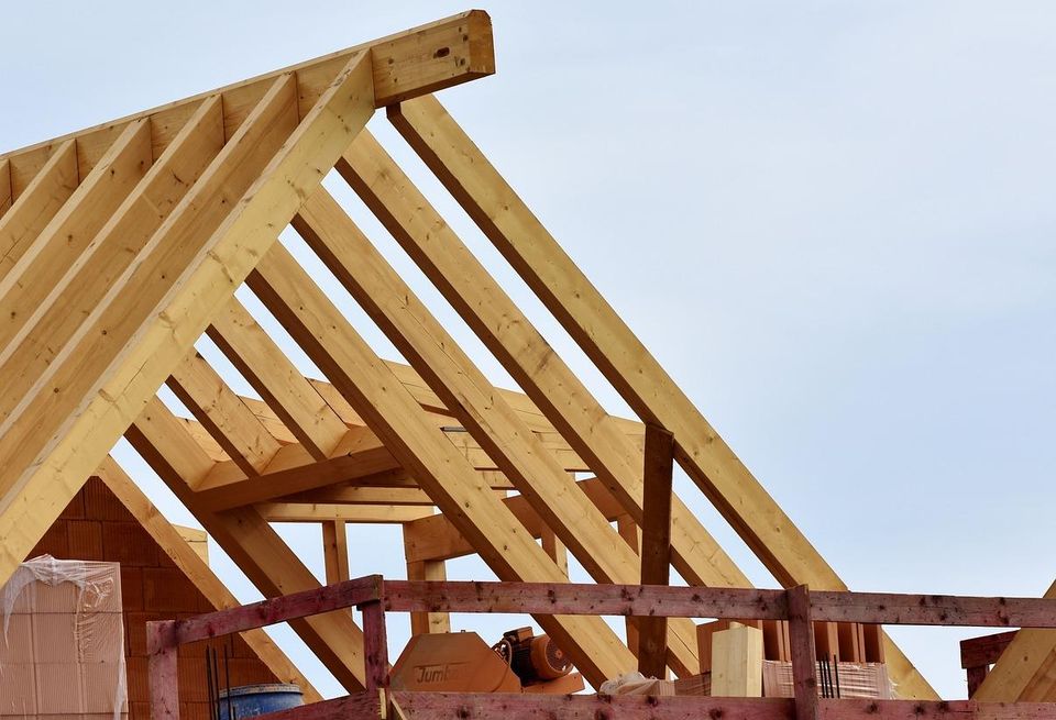 Photo of a new home under construction