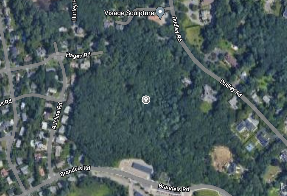 An aerial view of the 13-acre plot of land and two adjacent properties the Sloviks' are hoping to sell to the city of Newton.