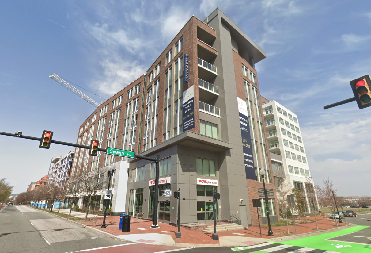 The Landing at Alexandria, a 163-unit senior housing property on Richmond Highway in Potomac Yard. 