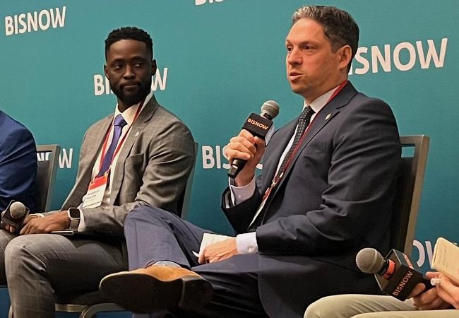 Inova Health's Marque Macon and D.C. Director of Hospital Health System Development Benjamin Stutz.