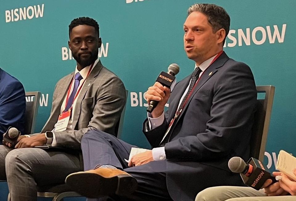 Inova Health's Marque Macon and D.C. Director of Hospital Health System Development Benjamin Stutz.
