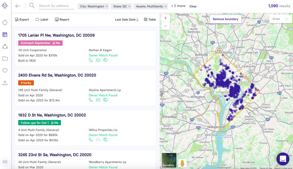 Reonomy Screencap Washington