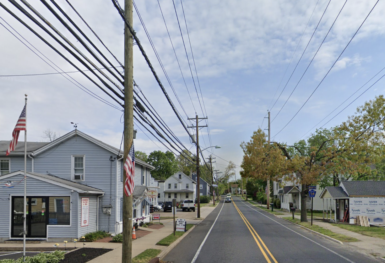Main Street in Lumberton, New Jersey. 