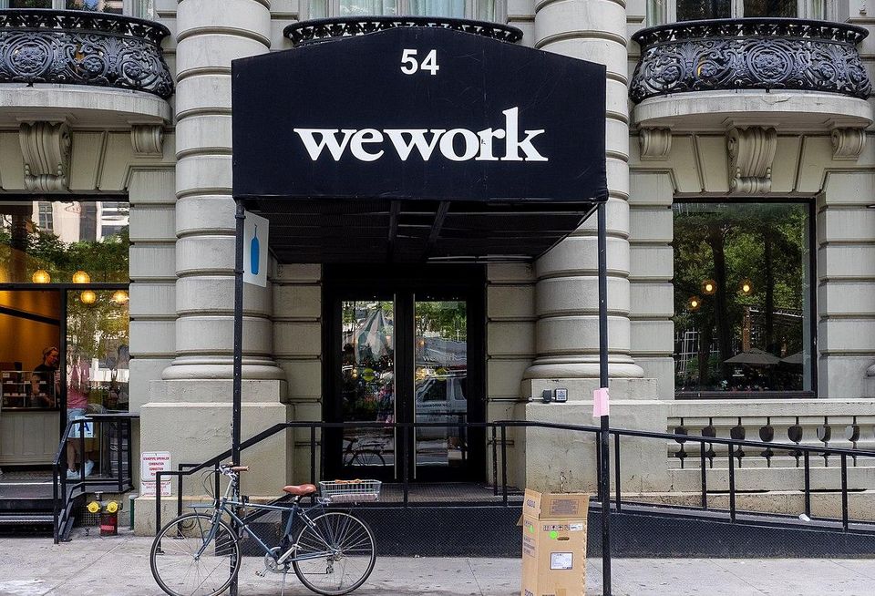 a WeWork location in Midtown Manhattan, NYC