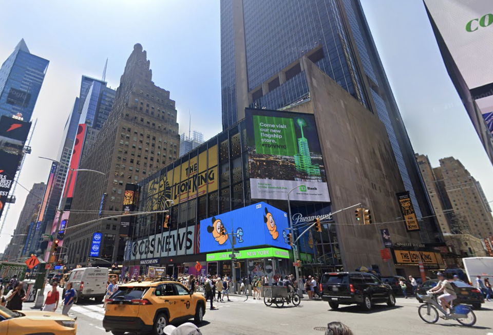 1515 Broadway, where owner SL Green netted an extension on its $742.8M loan this week.