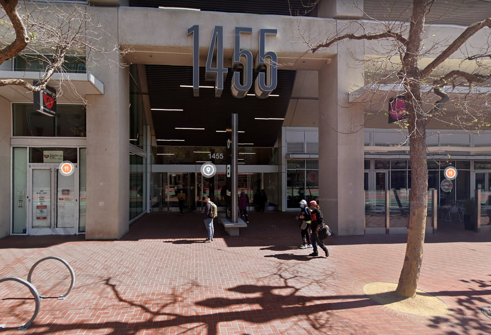 1455 Market St. sidewalk view.