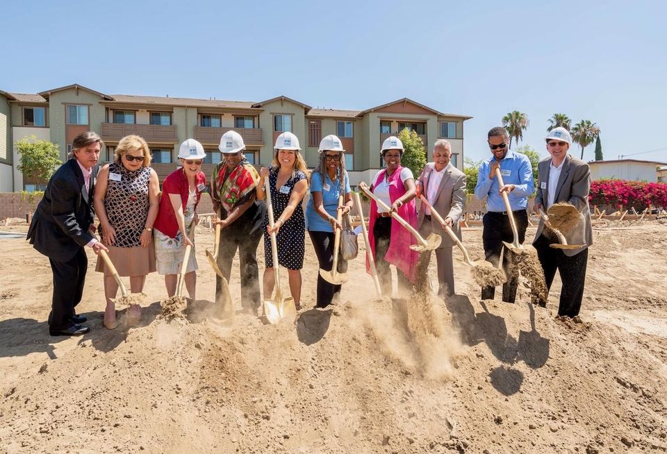 Anaheim city officials and Innovative Housing Opportunities break ground on a new 54-unit affordable housing development in Anaheim.
