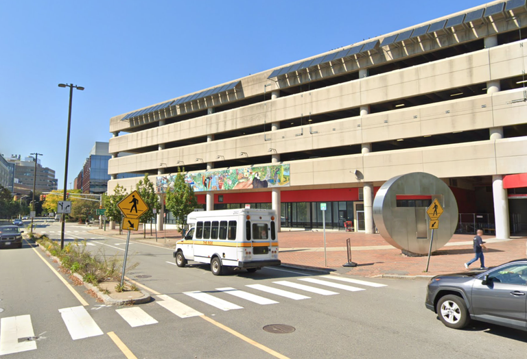 The Alewife MBTA station in Cambridge. 