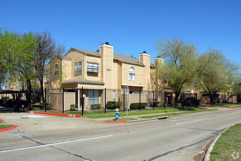 The exterior of the 73-unit The Townhomes community in Houston, also known as Jackson Square.