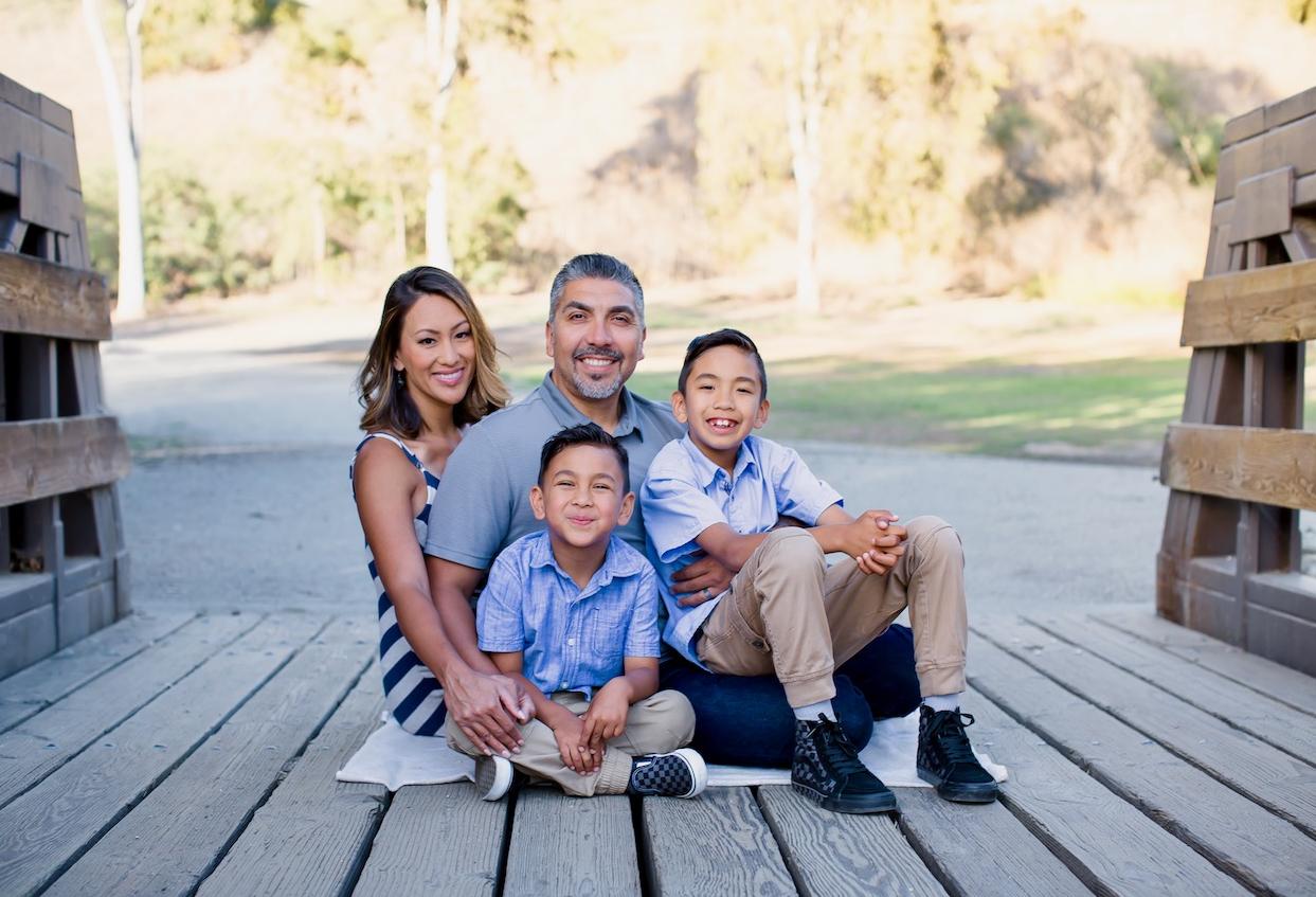 RiverRock Real Estate Group property manager Janne Cordova with her family