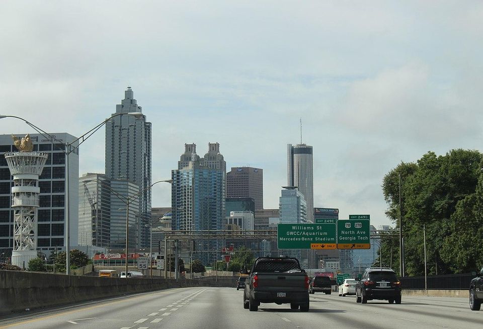 The Stitch would deck over part of the Downtown Connector, a highway that runs through the heart of Atlanta.