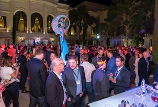 H&R Retail, KLNB, Kimco Realty, Peterson Cos. and Rappaport threw the first Retail Revelry in the DMV, a new party celebrating retail real estate in the Washington, D.C., Maryland and Virginia market, during the second day of the ICSC RECon at the Bellagio Grand Terrace and Pool in Las Vegas.