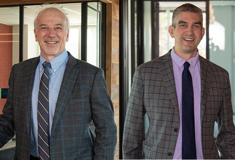 Bill Moyer (pictured left) will step back from his role as principal at Davis Construction and Dominic Argentieri (pictured right) will become president on Jan. 1, 2023, the firm announced.