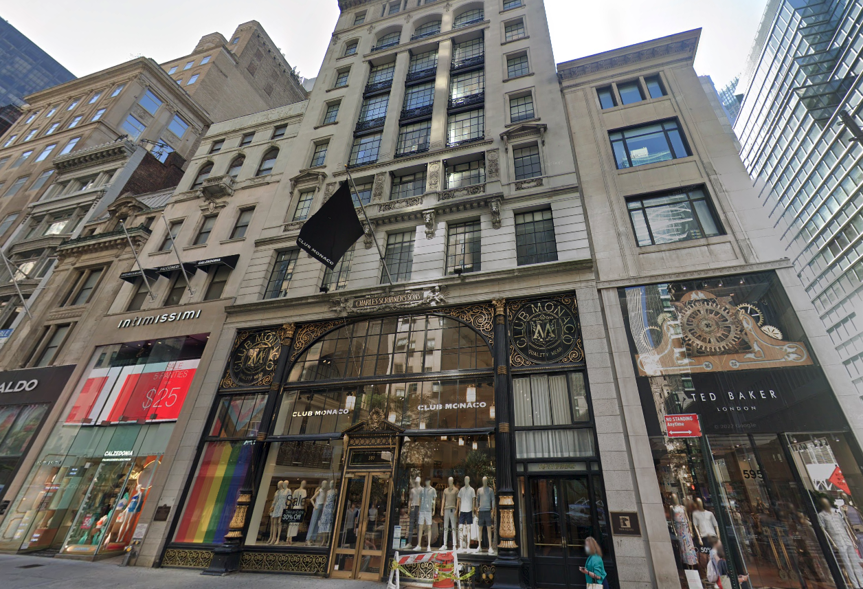597 Fifth Ave. in Midtown Manhattan, also known as the Charles Scribner & Sons Building