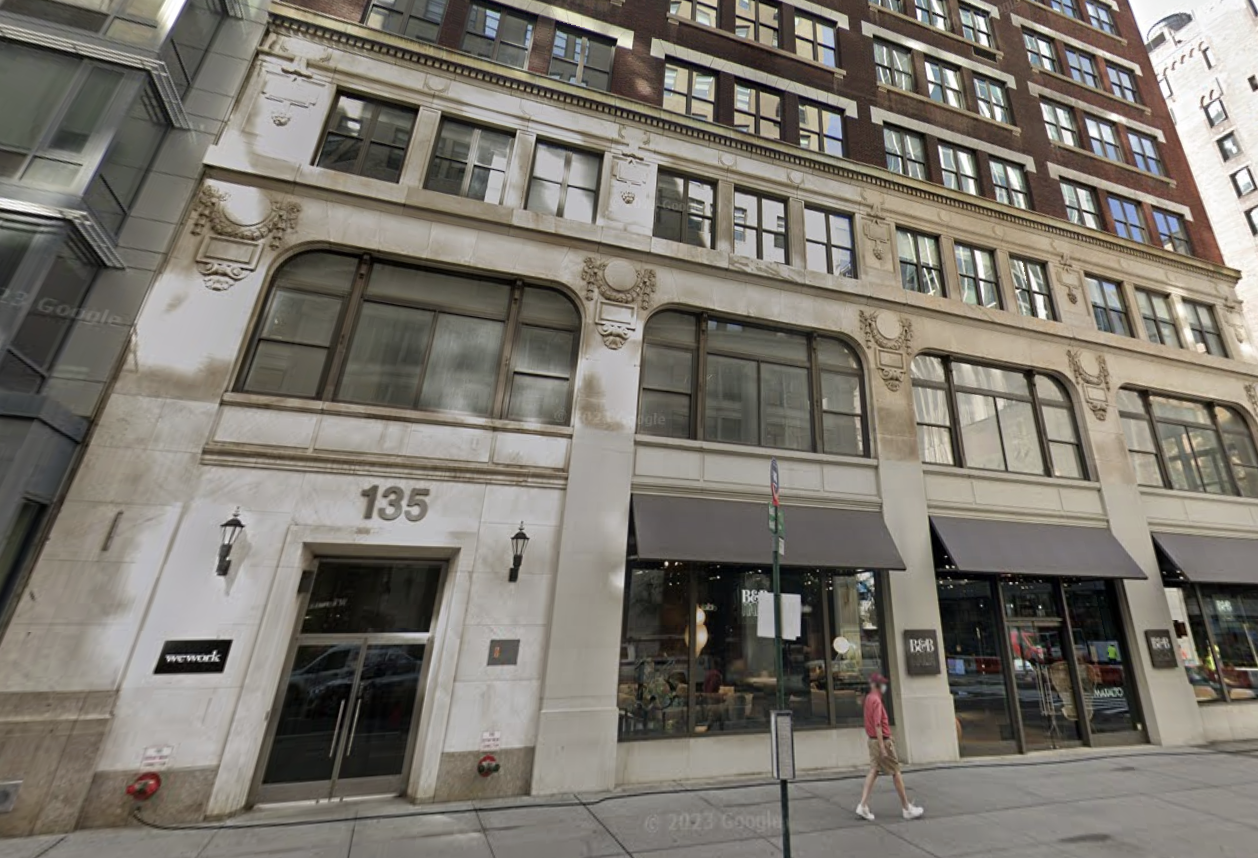 WeWork at 135 Madison Ave 
