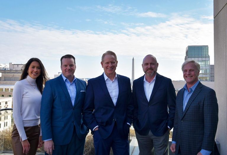 Jaclyn Purzycki, Carter Byrnes, Jeff Roman, Erik McLaughlin and Malcolm Schweiker of Stream Realty Partners