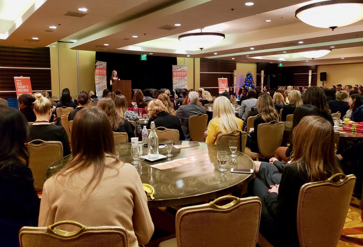 Allen Matkins' Julie Hoffman kicks off Bisnow's SoCal Power Women event Dec. 13 at the LA Grand Hotel in downtown Los Angeles. Allen Matkins' Julie Hoffman kicks off Bisnow's SoCal Power Women event Dec. 13 at the LA Grand Hotel in downtown Los Angeles.