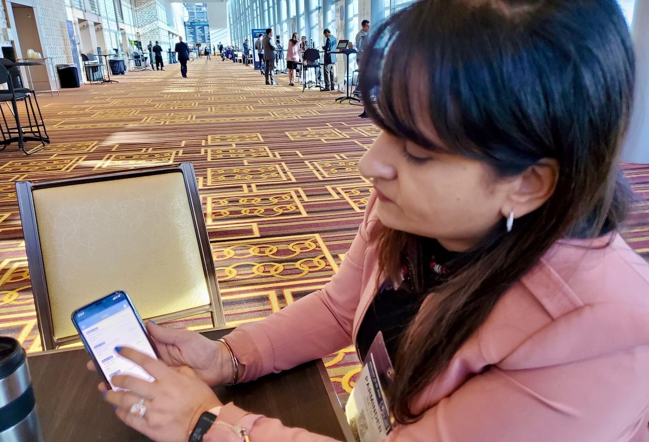 Traknprotect CEO Parminder Batra demonstrates how an incident report could be created after pressing a panic button