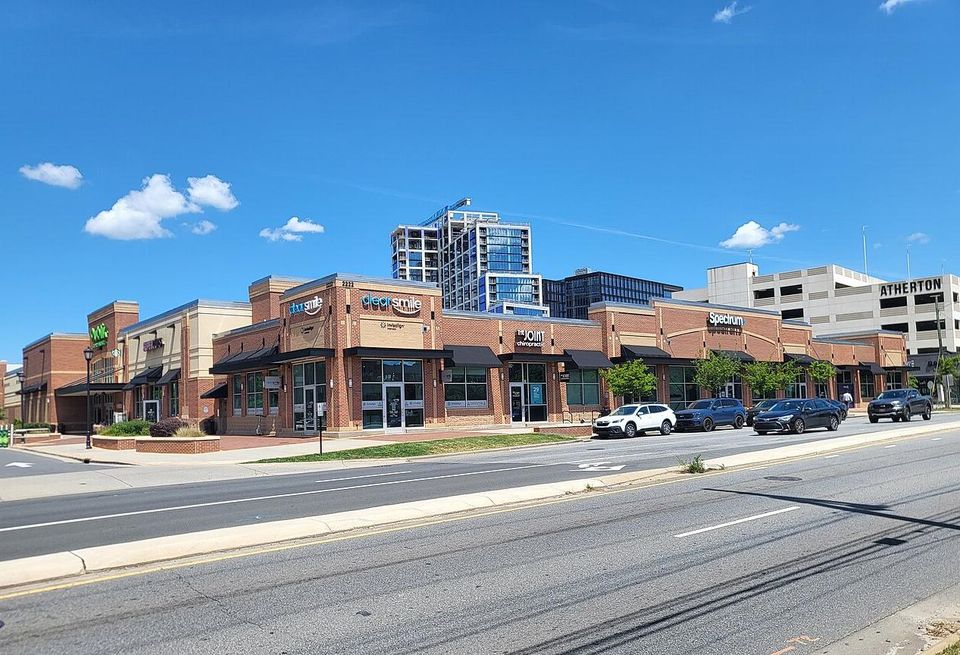 A series of shops and an office space