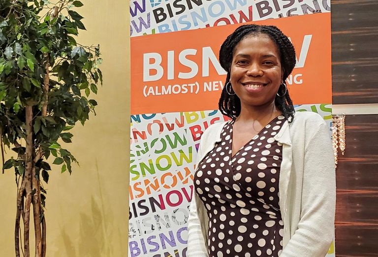 EAH Housing Director of Real Estate Development Denice Wint at Bisnow's Modular Construction Summit at the LA Grand Hotel Downtown in downtown Los Angeles