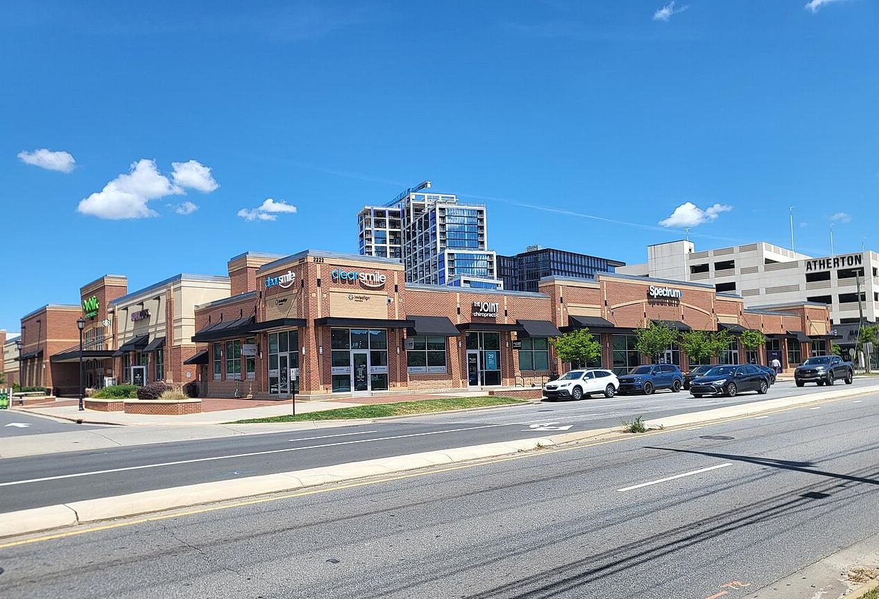 A series of shops and an office space