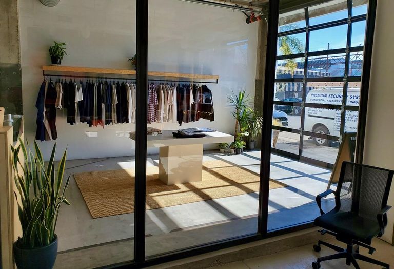 A clothing store inside Union Cowork in the Arts District neighborhood in downtown Los Angeles