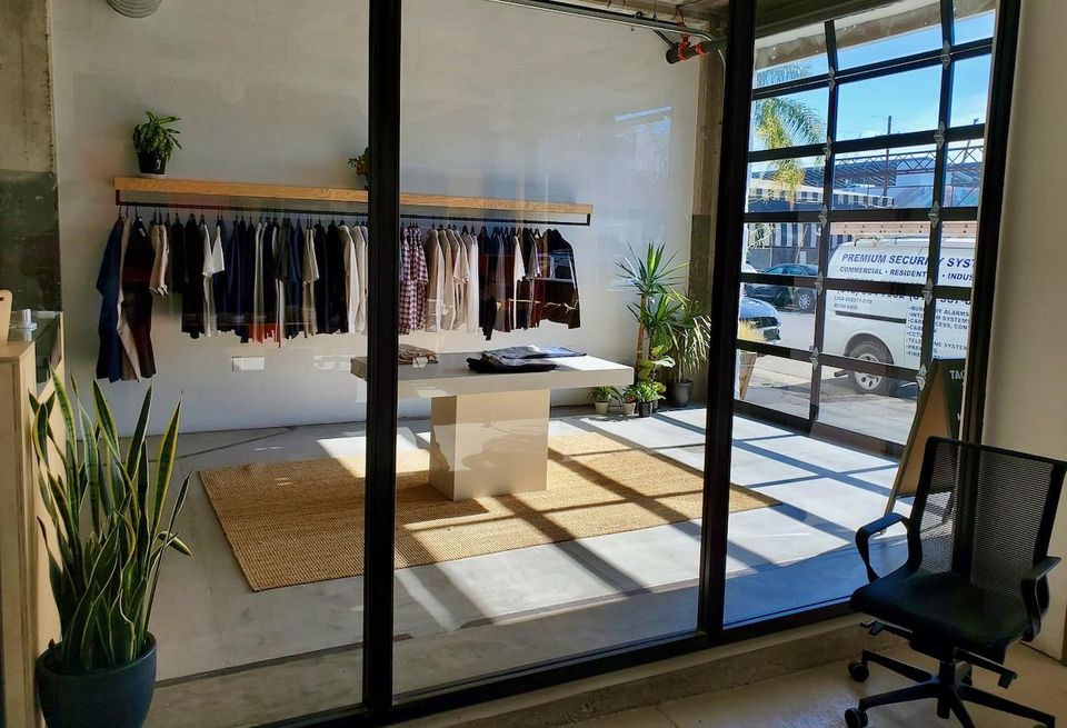A clothing store inside Union Cowork in the Arts District neighborhood in downtown Los Angeles