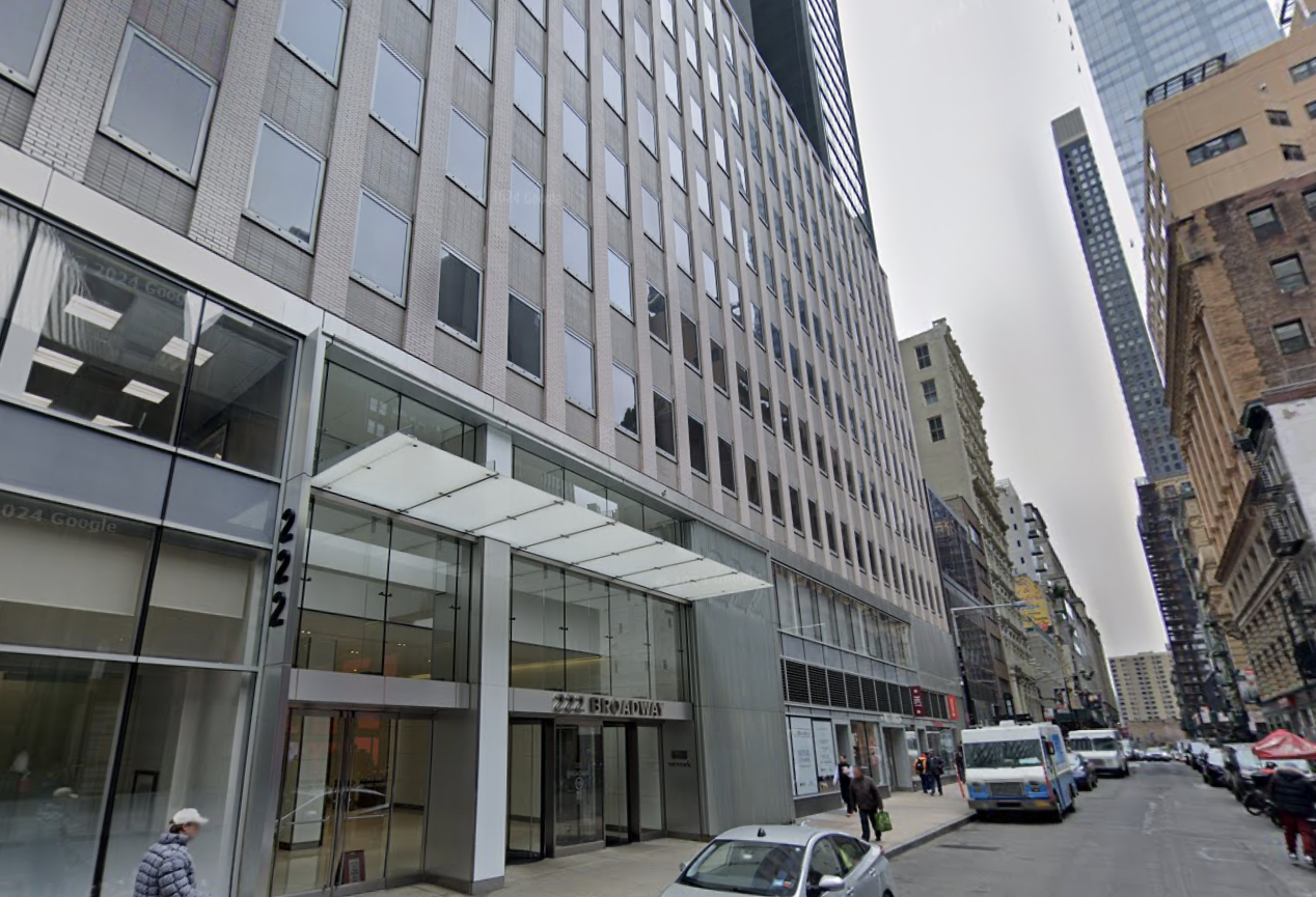 222 Broadway, reportedly under contract to for $150M to Jeff Gural's GFP Real Estate, could be the next FiDi office-to-resi conversion.