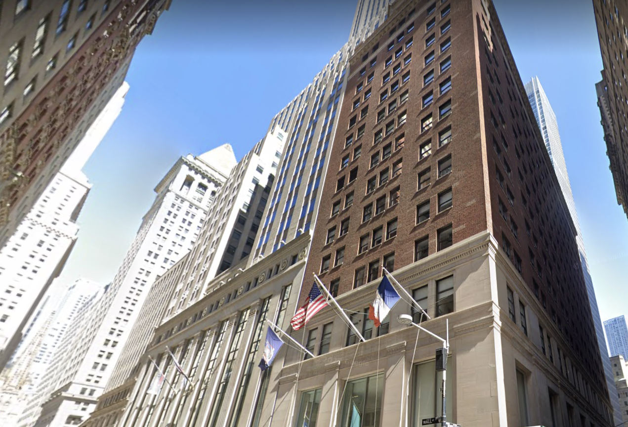 Gaedeke Group’s 44 Wall St., where tenants signed a total of 19K SF in lease agreements this week.