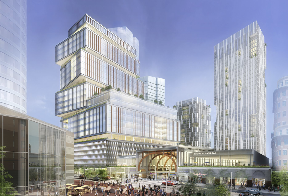A rendering of Boston Properties' 171 Dartmouth St. office tower in the South End.