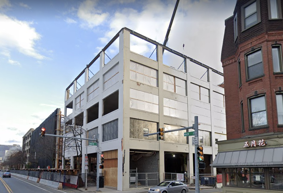 The site for The Engine's headquarters at 750 Main Street in Cambridge.
