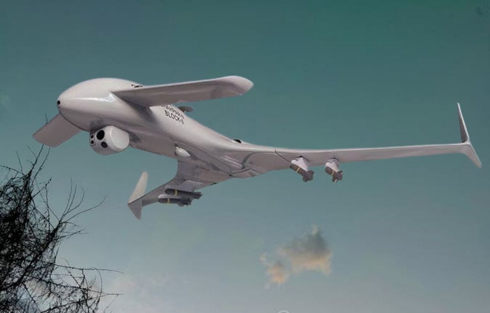 An unmanned aircraft.