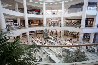 The interior of the Burbank Town Center in Burbank, CA.