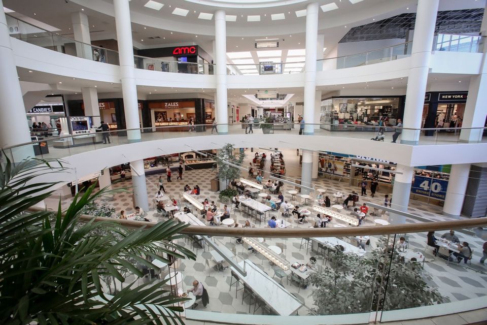 The interior of the Burbank Town Center in Burbank, CA.