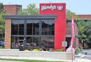 Exterior of a Wendy's restaurant location.