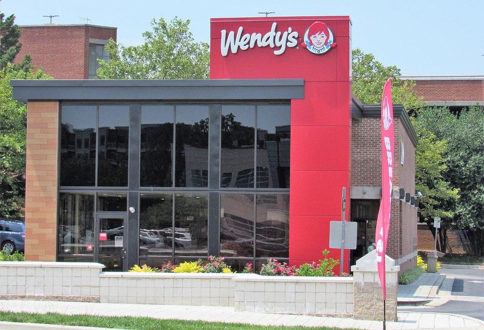 Exterior of a Wendy's restaurant location.