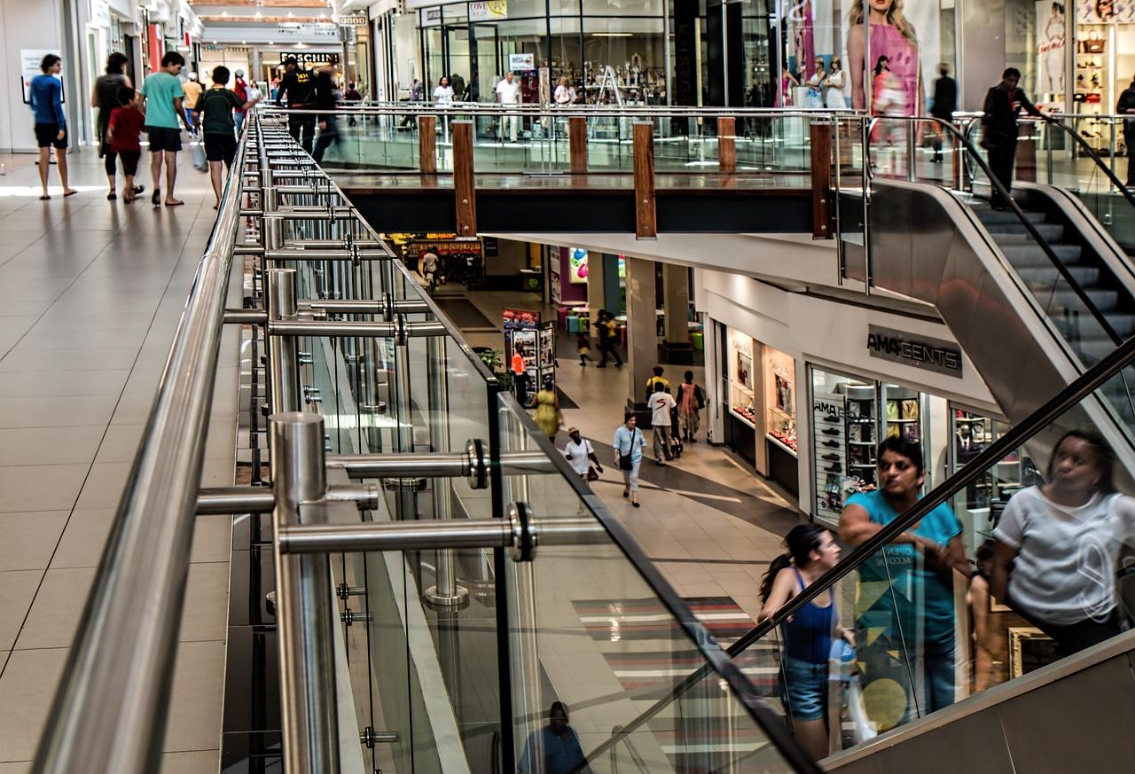 busy mall retail space