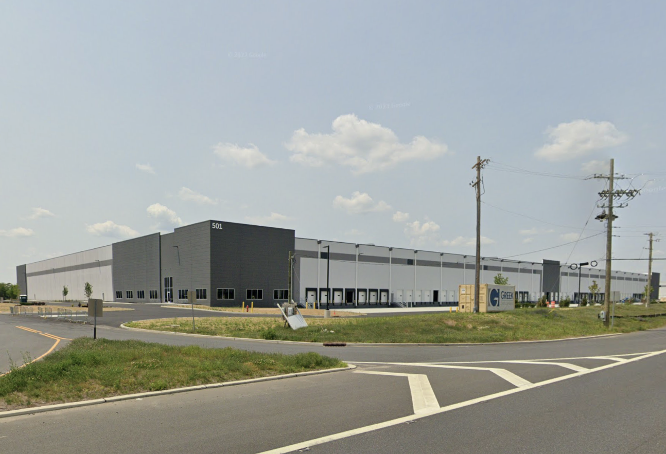 A warehouse at the Logan North Industrial Park in Gloucester County, New Jersey. 